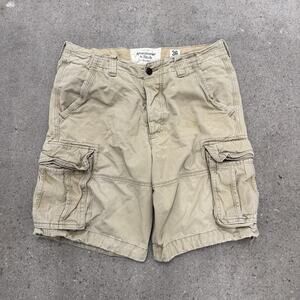 Abercrombie & Fitch Men’s Brown Heavy Cargo Shorts Size 36